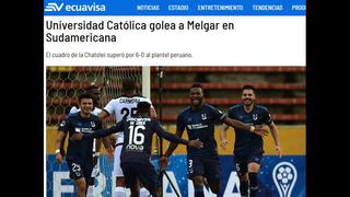 Melgar vs. Universidad Católica: así reaccionaron los medios ecuatorianos tras goleada al 'Dominó' | FOTOS