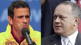 Venezuela: Capriles vio "odio y soberbia" en reelección de Diosdado Cabello