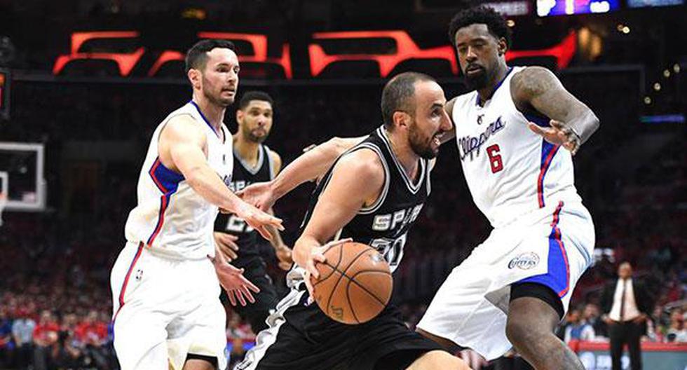 Con Tim Duncan y Manu Ginóbili, Spurs venció a Los Ángeles Clippers. (Foto: Difusión)