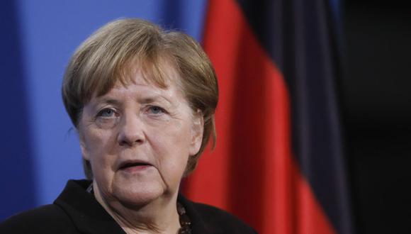 Angela Merkel: la pandemia de coronavirus no acabará “hasta que se ofrezca la vacuna” a todo el mundo. (Foto: Markus Schreiber / POOL / AFP).
