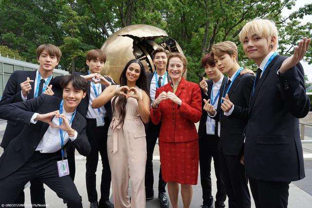 La banda BTS se presentó en la ceremonia "Generation Unlimited" que se celebró en la 73 asamblea organizada por la ONU. (Foto: Instagram)