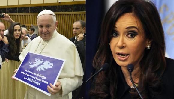 El papa Francisco y Cristina Fern&aacute;ndez, presidenta argentina. (Foto: AP / AFP)