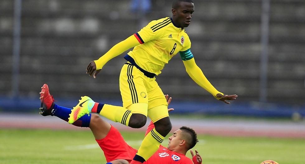 Colombia vs Chile se enfrentaron en el Olímpico de Ibarra por el Sudamericano Sub 20. (Foto: EFE)