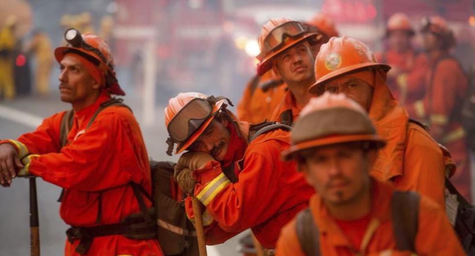Miles de bomberos combaten el fuego en distintos puntos de California. (Foto: EFE)