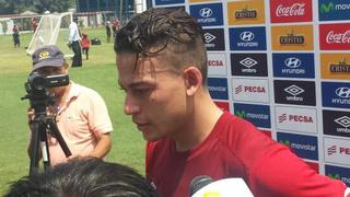 Benavente y su felicidad por estar en la selección peruana