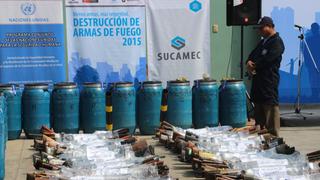 Trujillo: destruyeron más de 2 mil armas de fuego decomisadas