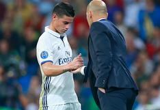 Zidane no quiere que James Rodríguez se vaya del Real Madrid