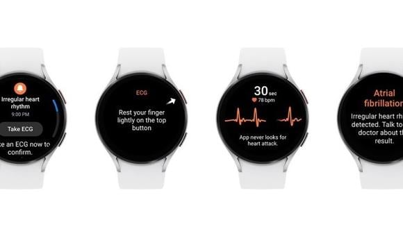 El ritmo cardiaco irregular será notificado en los Samsung Galaxy Watch.