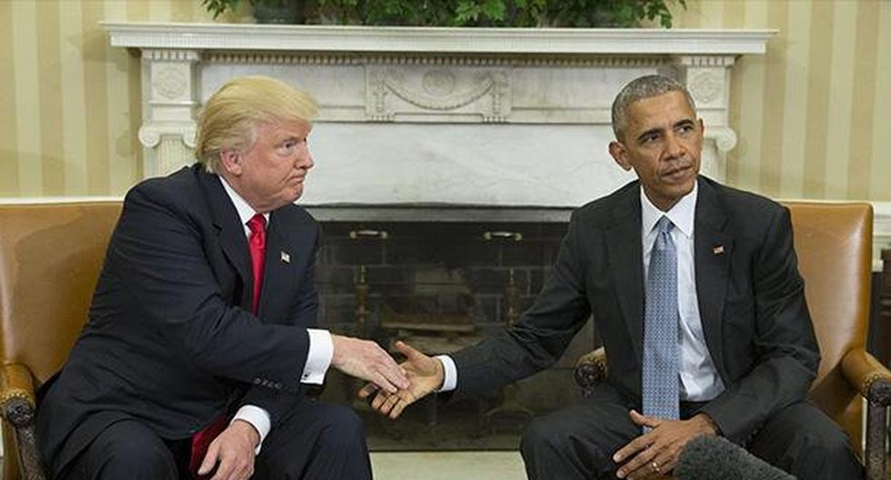 Tensión entre Barack Obama y Donald Trump.(foto: EFE)