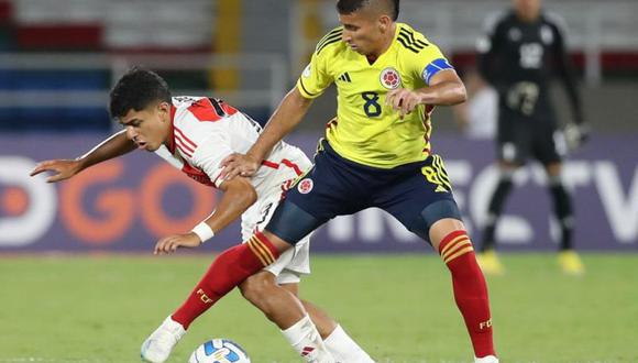 El UnoxUno de Perú vs. Colombia en el Sudamericano Sub-20