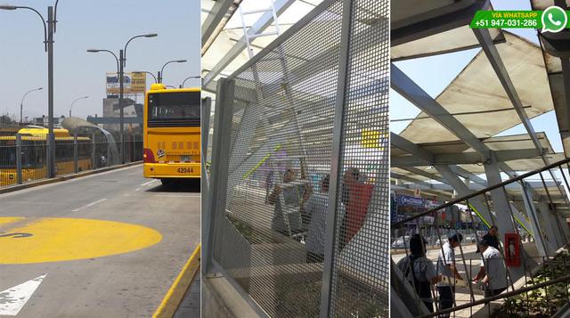 Metropolitano: techo de estación se desprendió y generó alerta - 4