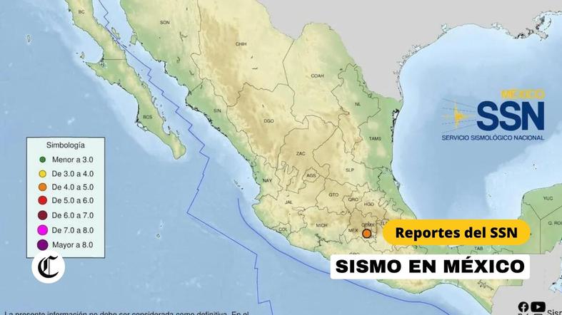 Últimos reportes del SSN de México