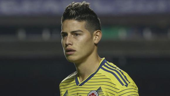 James Rodríguez enfrentará a Argentina de visita en la próxima fecha de las Eliminatorias Qatar 2022. (Foto: AFP)