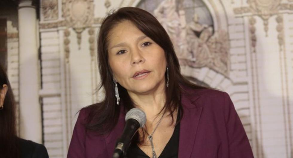 La ex ministra Paola Bustamante, cuando presidía la cartera de Desarrollo e Inclusión Social. (Foto: GEC)