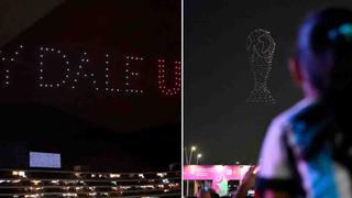 Al estilo del Mundial Qatar 2022: los drones que alumbraron ‘La Noche Crema 2023′ | VIDEO