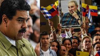 Maduro rindió homenaje a Castro frente a la tumba de Chávez