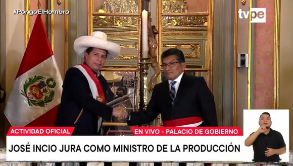 José Incio es el nuevo titular de Produce. (Captura: TV Perú)