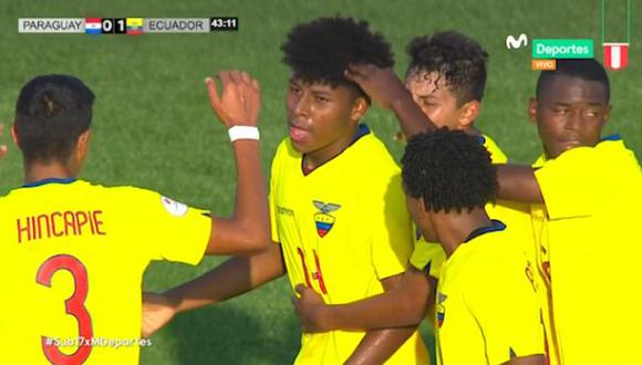 Ecuador vs. Paraguay: Alexander Pluas marcó el 1-0 para el 'Tri' con este golazo. (Foto: captura)