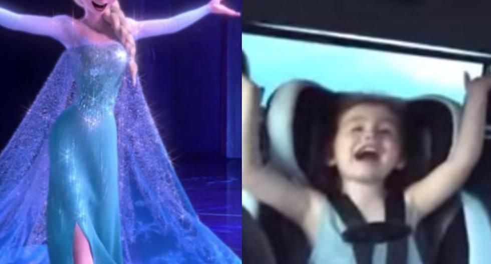 Padre e hija se vuelven virales cantando tema de Frozen. (Foto: Mirror.co.uk)