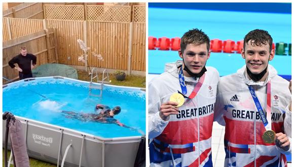 Matthew Richards pasó de entrenar en su jardín a ganar oro en Tokio 2020. (Foto: Instagram | AFP)