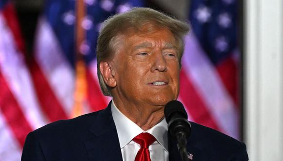 El expresidente de los Estados Unidos, Donald Trump, pronuncia un discurso en el Trump National Golf Club Bedminster en Bedminster, Nueva Jersey, el 13 de junio de 2023 (Foto: ED JONES / AFP)