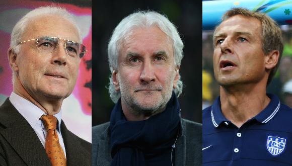 Históricos Beckenbauer, Völler y Klinsmann apuestan a Alemania