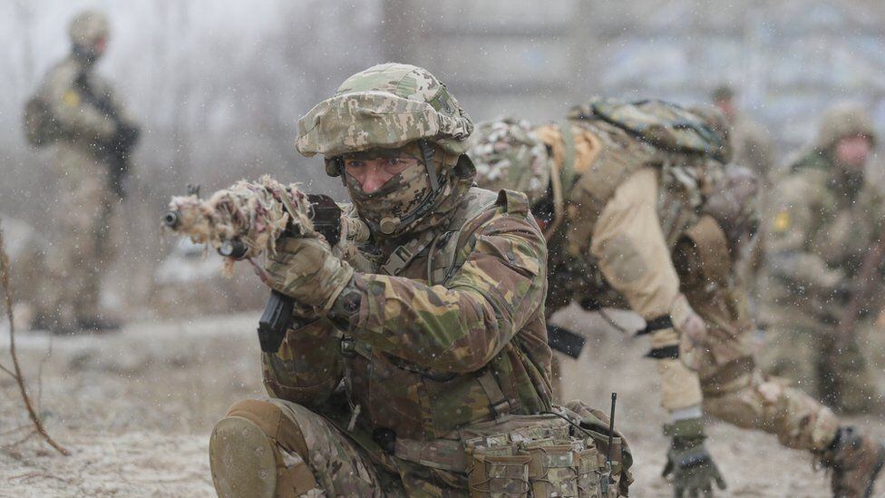 Training of Ukrainian soldiers.  (EPA).