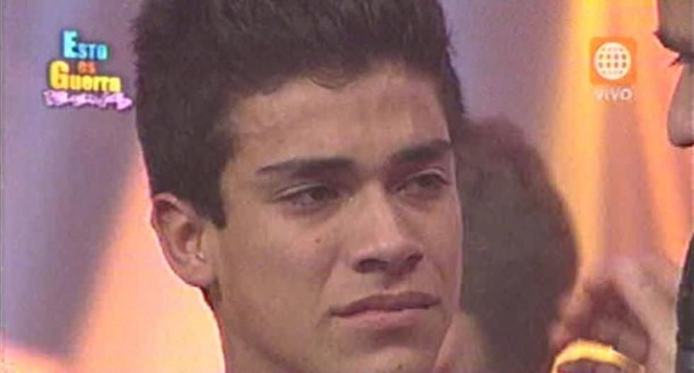 Guerrero llora al ser eliminado del reality. (Foto: Captura América Televisión)