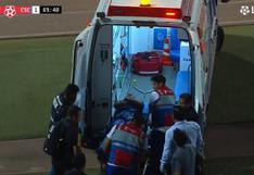 Sporting Cristal vs. César Vallejo: Yoshimar Yotún es trasladado en ambulancia tras lesión | VIDEO