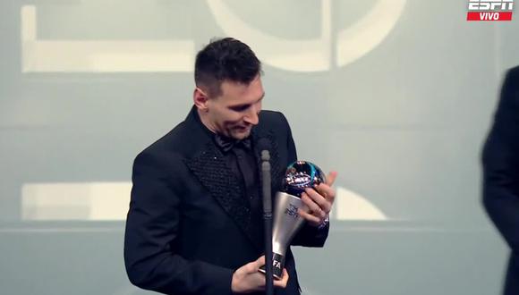 El ‘10′ argentino ganó el galardón por segunda vez en su carrera, lo había alzado en el 2019 | Foto: ESPN