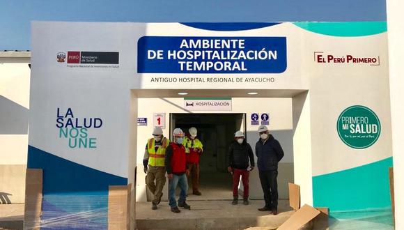 Ayacucho: empezó instalación de equipos para que funcione hospital temporal COVID-19 | Foto: Pronis
