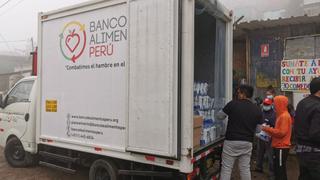 Banco de Alimentos entregó una tonelada de alimentos para apoyar a más de 100 familias de Pamplona Alta