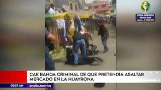 Delincuentes son detenidos cuando pretendían asaltar un mercado en La Huayrona