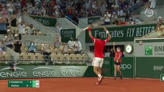 Roland Garros: Novak Djokovic y el reñido puntazo ante Nadal que puso de pie al público | VIDEO