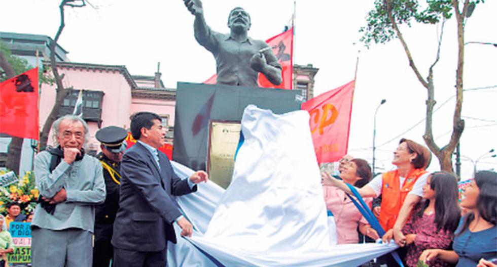Municipalidad de Lima retiró busto de Pedro Huilca que colocó la gestión de Susana Villarán. (Foto: Diario16)