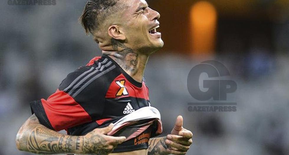 Paolo Guerrero volvió al gol con el Flamengo y lo celebró con lágrimas en los ojos. (Foto: Gazeta Press)