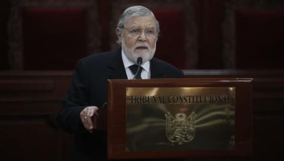 Ernesto Blume aseguró que los fallos del TC son inamovibles y exhortó a que se acaten sin cuestionamientos. (Foto: GEC)