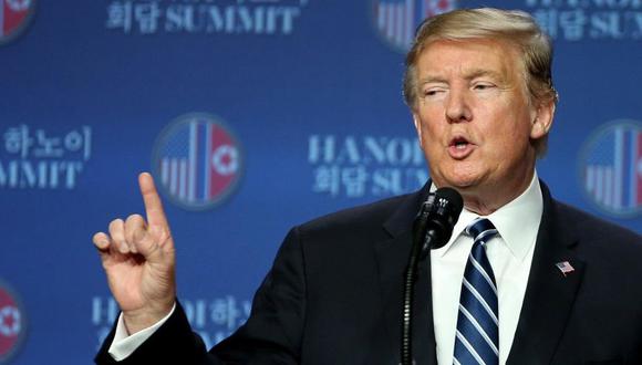 Donald Trump insiste en que se marchó de cumbre con Kim Jong-un por acuerdo "inaceptable". (EFE)