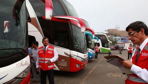 Sutrán: buses sin hoja de ruta electrónica serán retenidos