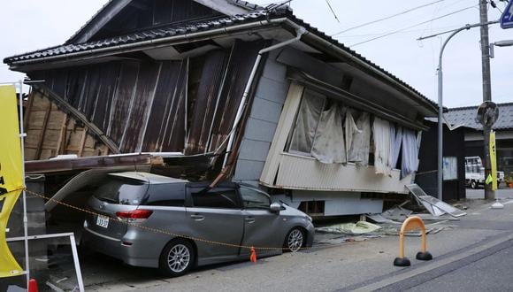 Se ve una casa derrumbada después de un terremoto en Suzu, prefectura de Ishikawa, Japón, el 5 de mayo de 2023, en esta foto tomada por Kyodo. (Foto: Kyodo a través de REUTERS)