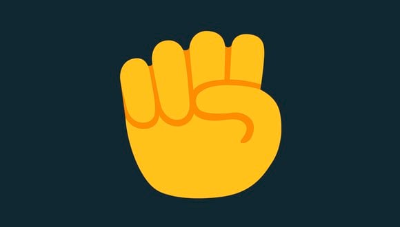 Si alguna vez tu amigo te mandó el emoji del puño arriba en WhatsApp, entérate qué quiere decir. (Foto: Emojipedia)