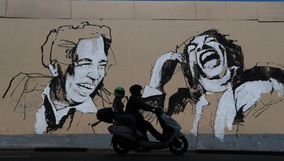 Fefa y Wa realizan los murales como parte del proyecto Pinta Lima, iniciativa liderada por Entes y Pésimo, con la cual se busca promover la creación y difusión del arte urbano. (Video: El Comercio)