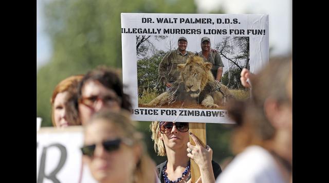 Protestas e insultos en la casa del asesino del león Cecil - 15