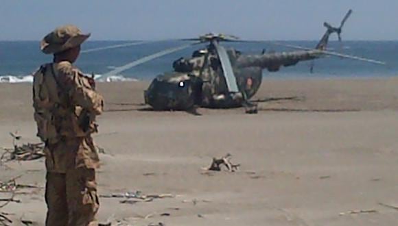 Paro minero: Helicóptero realizó aterrizaje de emergencia