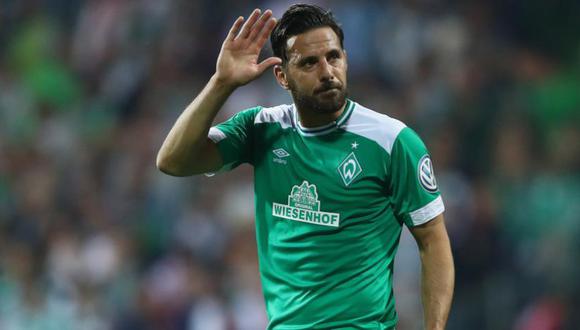Claudio Pizarro ha convertido seis goles en la temporada entre Bundesliga y DFB Pokal. (Foto: AFP)