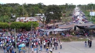 San Martín: bloquean carretera Fernando Belaunde Terry cerca de Moyobamba