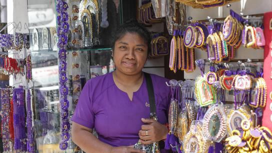 El Señor de los Milagros: comerciantes