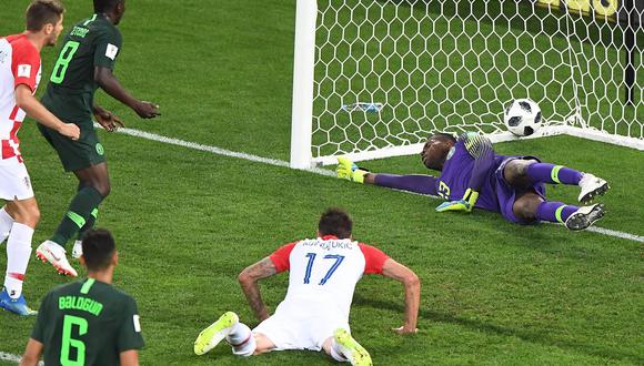 Croacia se adelantó en el marcador ante Nigeria gracias a este autogol en su primer partido del Mundial Rusia 2018. (Foto: AFP).