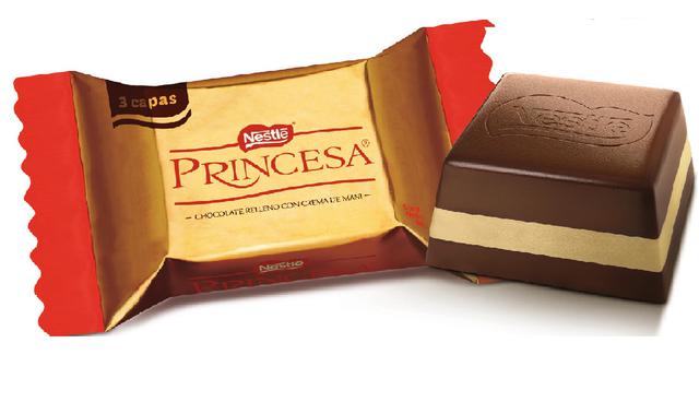 Princesa contiene 41,8% de sólidos de cacao según Nestlé, superando con ello el requisito establecido por el Codex Alimentarius de la FAO y la Norma Técnica Peruana para ser denominado "chocolate"