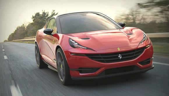 Amplios pasos de ruedas, paragolpes robustos y una mayor altura en relación al suelo son algunos detalles que presentan este concepto inspirado en la SUV de Ferrari.